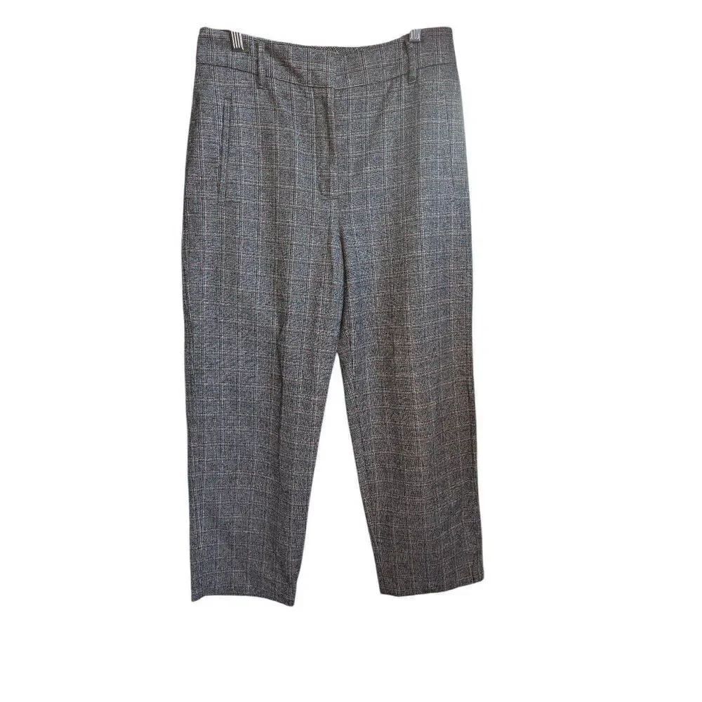 Aritzia Wilfred wool cashmere blend plaid trouser pants 6